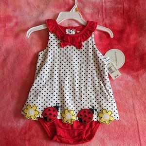 ✨NEW✨ 9-12 Months Polka Dot & Lady Bug Bodysuit